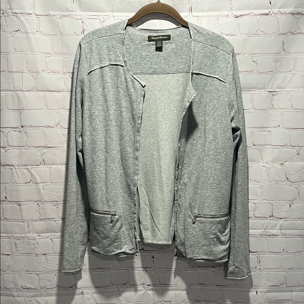 Tommy Bahama Light Gray Women's‎ Cardigan Sweater Size Small